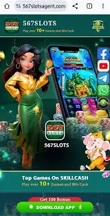 567 Slots game Interface